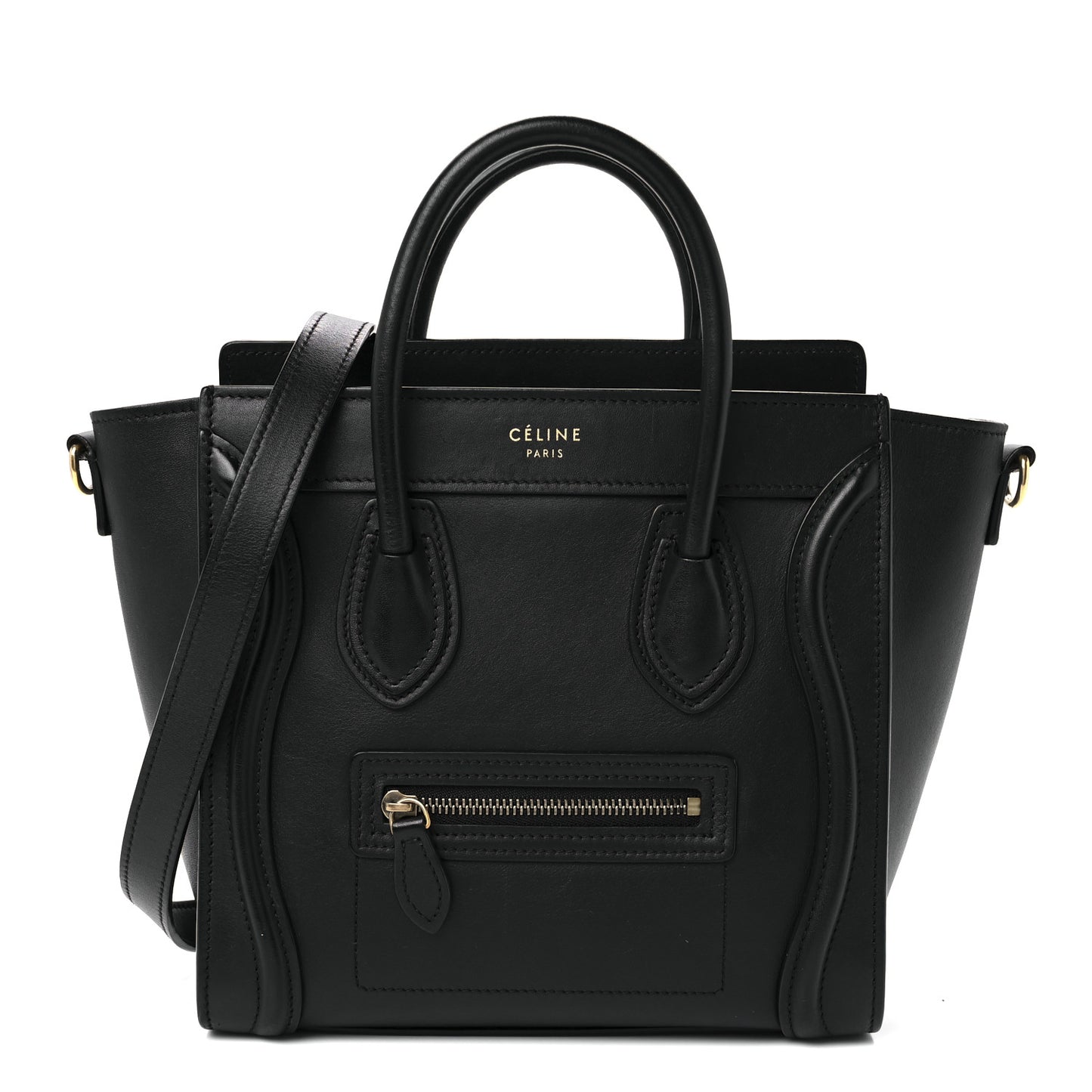 Smooth Calfskin Nano Luggage Black
