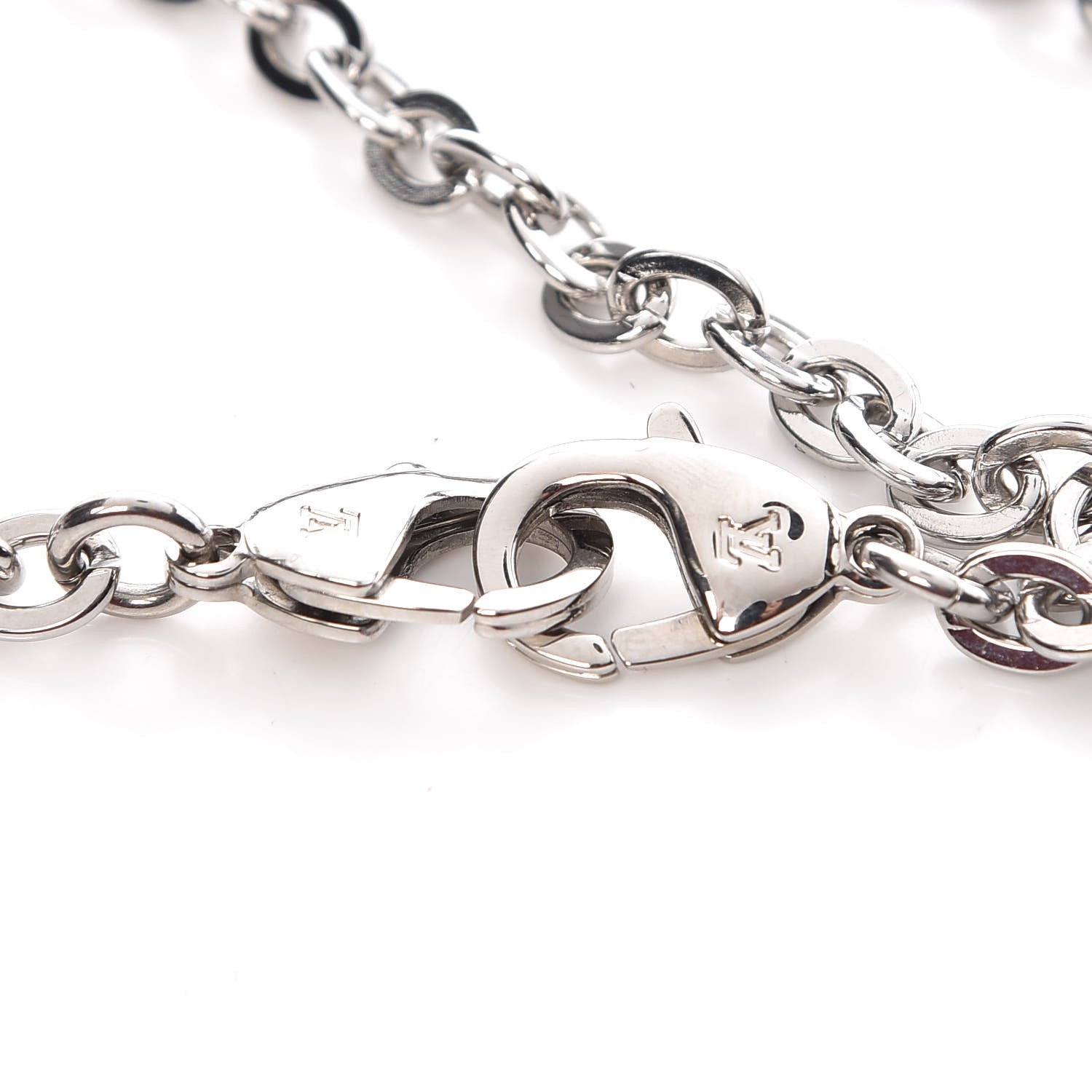 Louis Vuitton Felicie Chain Long Shoulder Strap Silver 2 of 2
