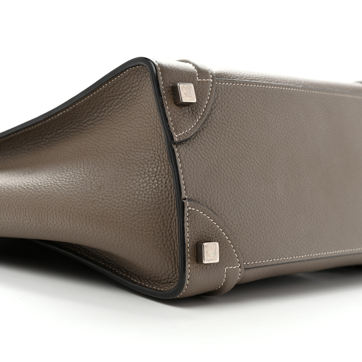 Drummed Calfskin Micro Luggage Souris