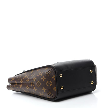 Louis Vuitton Calfskin Monogram Kimono Tote PM Black 4 of 9