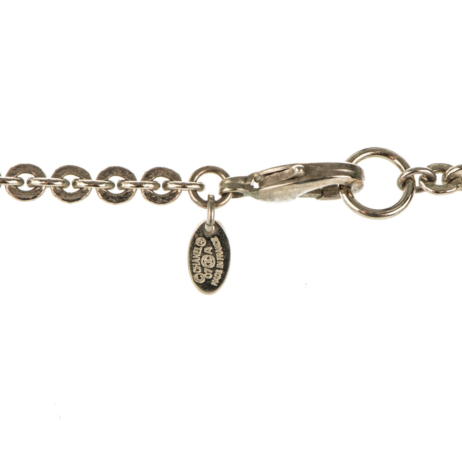 Chanel Pearl Beaded CC Long Necklace Yellow Gold 4 of 6