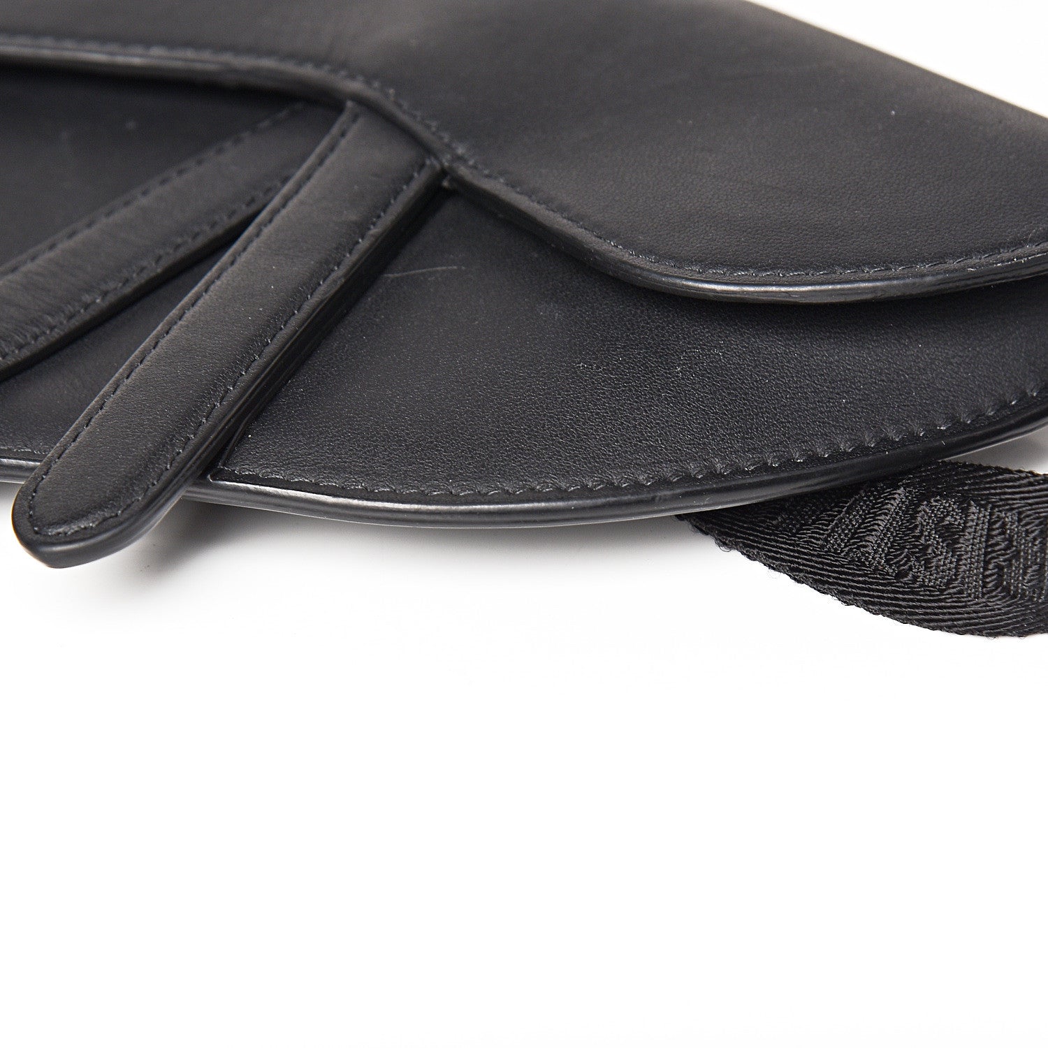 Christian Dior Ultra Matte Calfskin Saddle Belt Bag Black 8 of 9