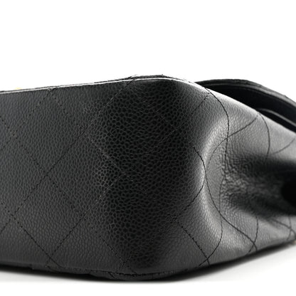 Chanel Caviar Quilted Jumbo Double Flap Black 19 of 19