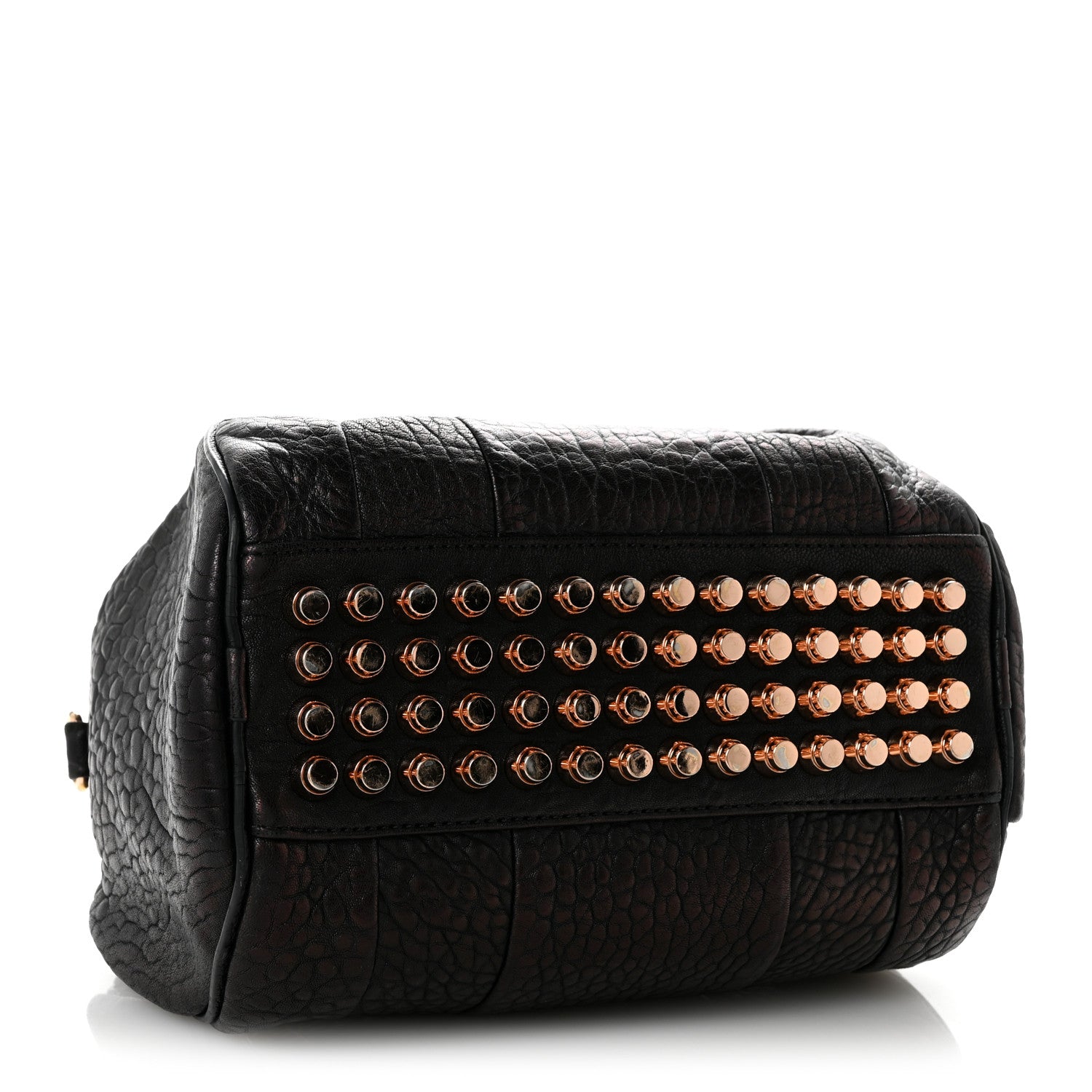 Alexander Wang Pebbled Lambskin Rockie Black Rose Gold Hardware 4 of 14
