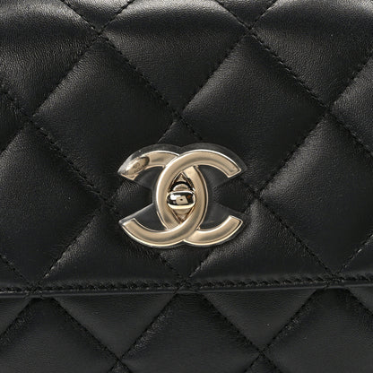 Chanel Lambskin Quilted Small Trendy CC Dual Handle Flap Bag Black 8 of 11