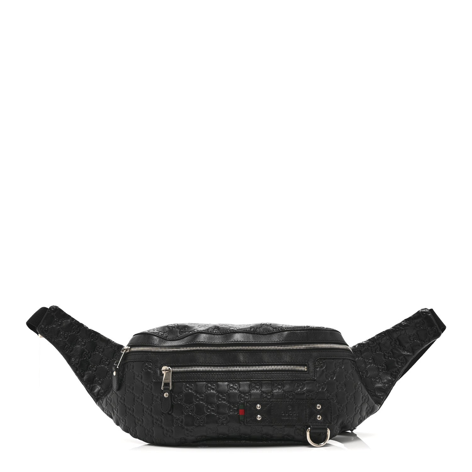 Gucci Guccissima Web Belt Bag Black 1 of 12