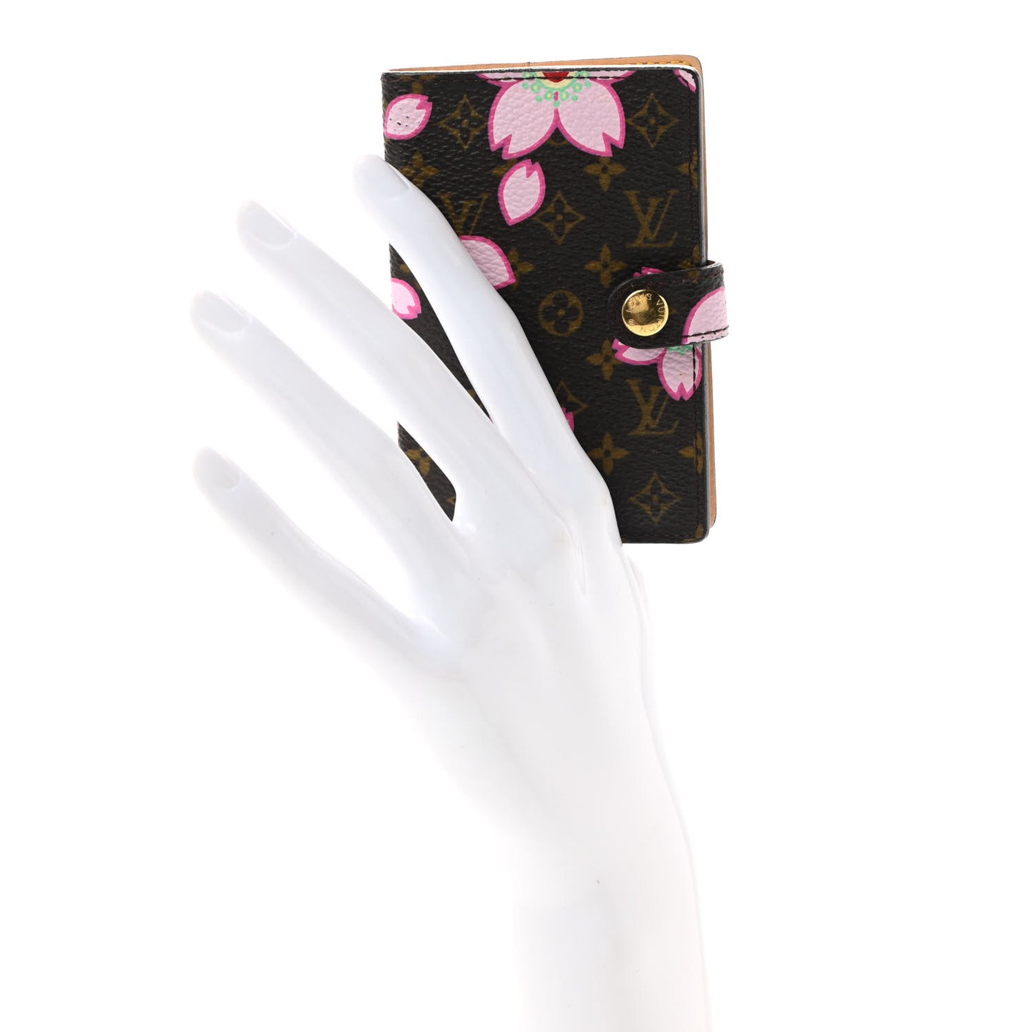 Monogram Cherry Blossom Carnet de Bal Mini Agenda Cover Brown