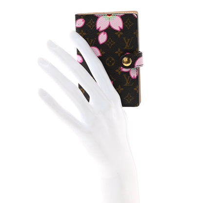 Louis Vuitton Monogram Cherry Blossom Carnet de Bal Mini Agenda Cover Brown 2 of 6