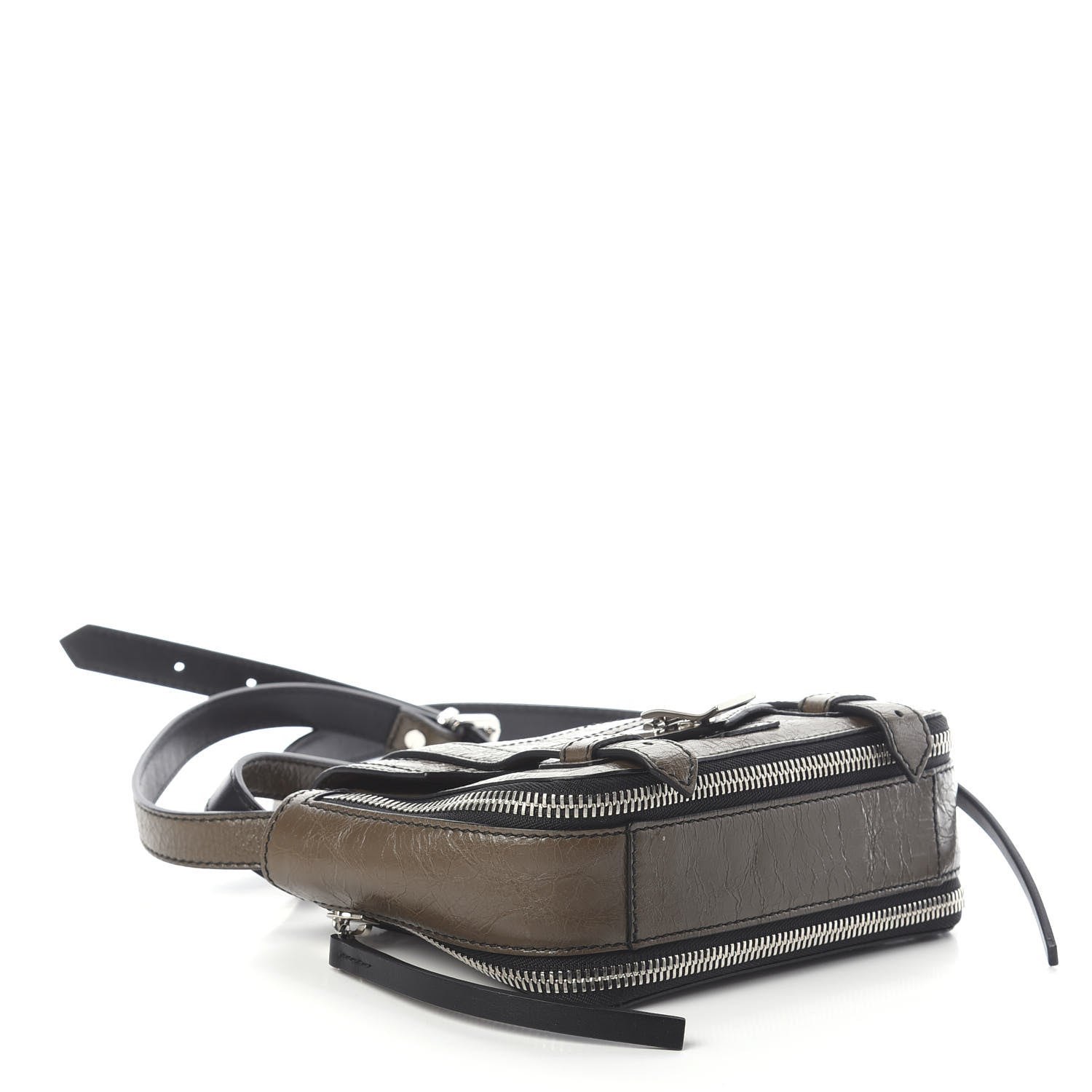 Proenza Schouler Crinkled Calfskin PS1 Mini Zip Crossbody Smoke 3 of 8