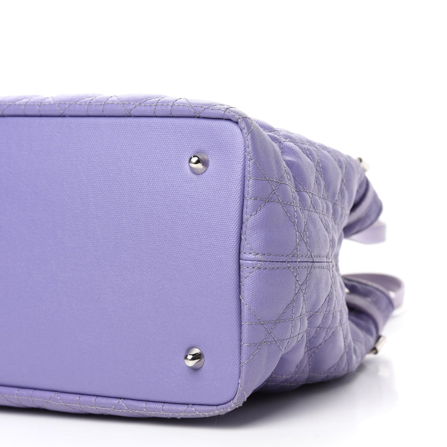 Coated Canvas Cannage Medium Panarea Tote Lilac