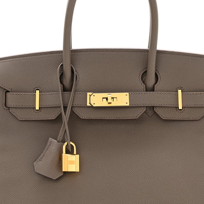 Hermes Epsom Birkin 30 Etain 8 of 12