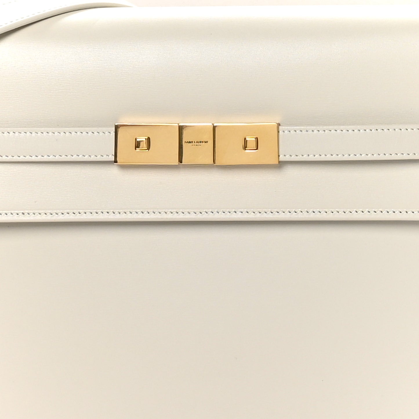 Smooth Calfskin Manhattan Shoulder Bag Ivory