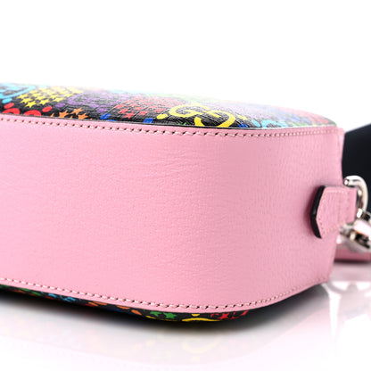 Gucci GG Supreme Monogram Psychedelic Shoulder Bag Black Multicolor Sugar Pink 9 of 9