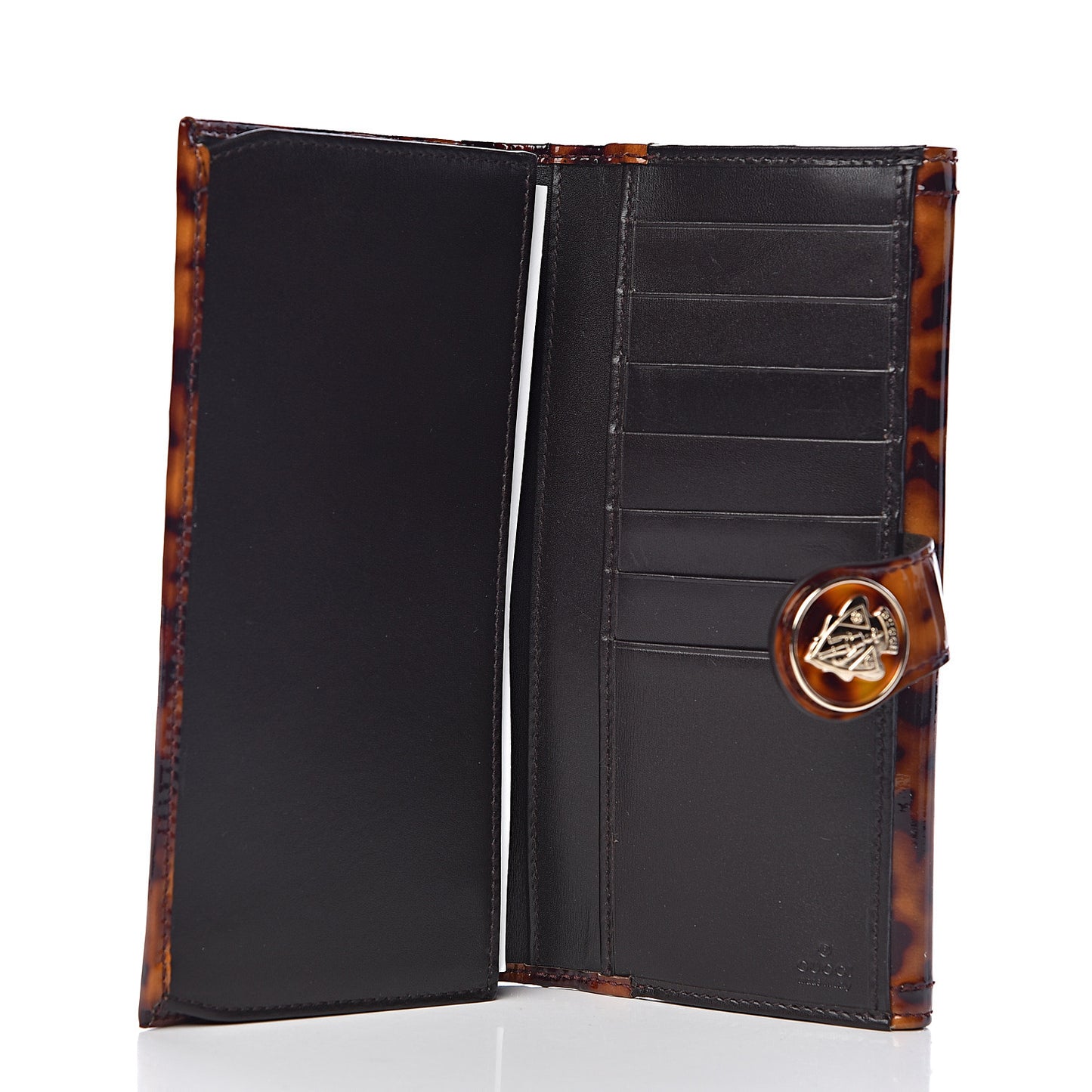 Patent Hysteria Continental Wallet Tortoise Brown