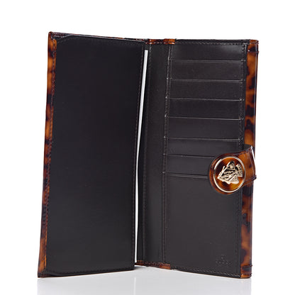 Gucci Patent Hysteria Continental Wallet Tortoise Brown 5 of 8
