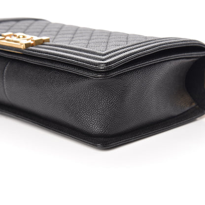 Chanel Caviar Quilted New Medium Boy Flap Black 9 of 10