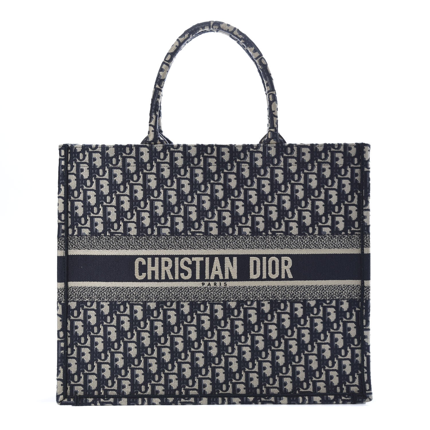 Christian Dior Oblique Book Tote Blue Multicolor 1 of 10