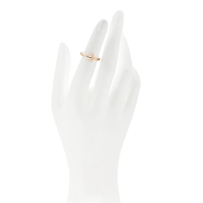 Tiffany 18K Rose Gold T T1 Ring 50 5.5 2 of 5