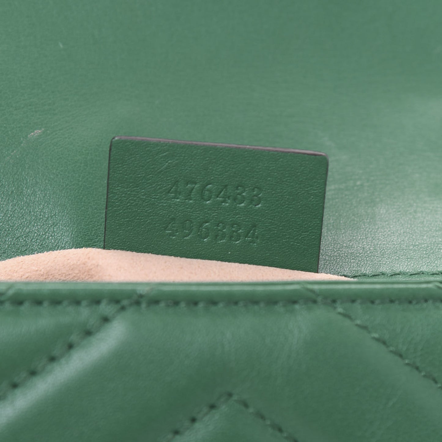 Calfskin Matelasse Super Mini GG Marmont Shoulder Bag Emerald Green