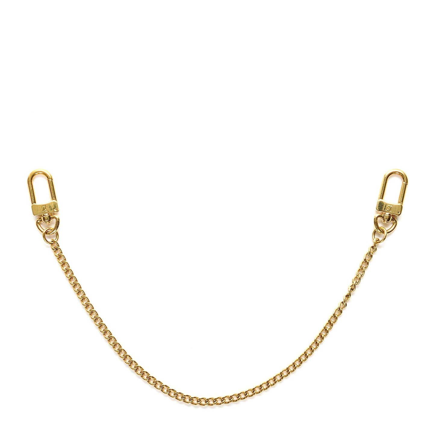 Metal Pochette Extender Key Ring Chain Gold