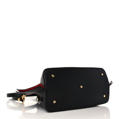 Valentino Garavani Grainy Calfskin Small VLogo Escape Shopper Black 4 of 6