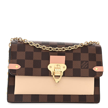 Louis Vuitton Damier Ebene Vavin Chain Wallet Creme 1 of 9