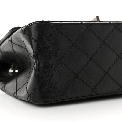 Chanel Aged Calfskin Quilted 2.55 Reissue Mini Flap Black 9 of 11
