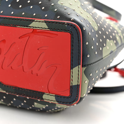 Christian Louboutin Calfskin Loubi Camouflage Spiked Mini Cabarock Shopper Tote Multicolor 10 of 10