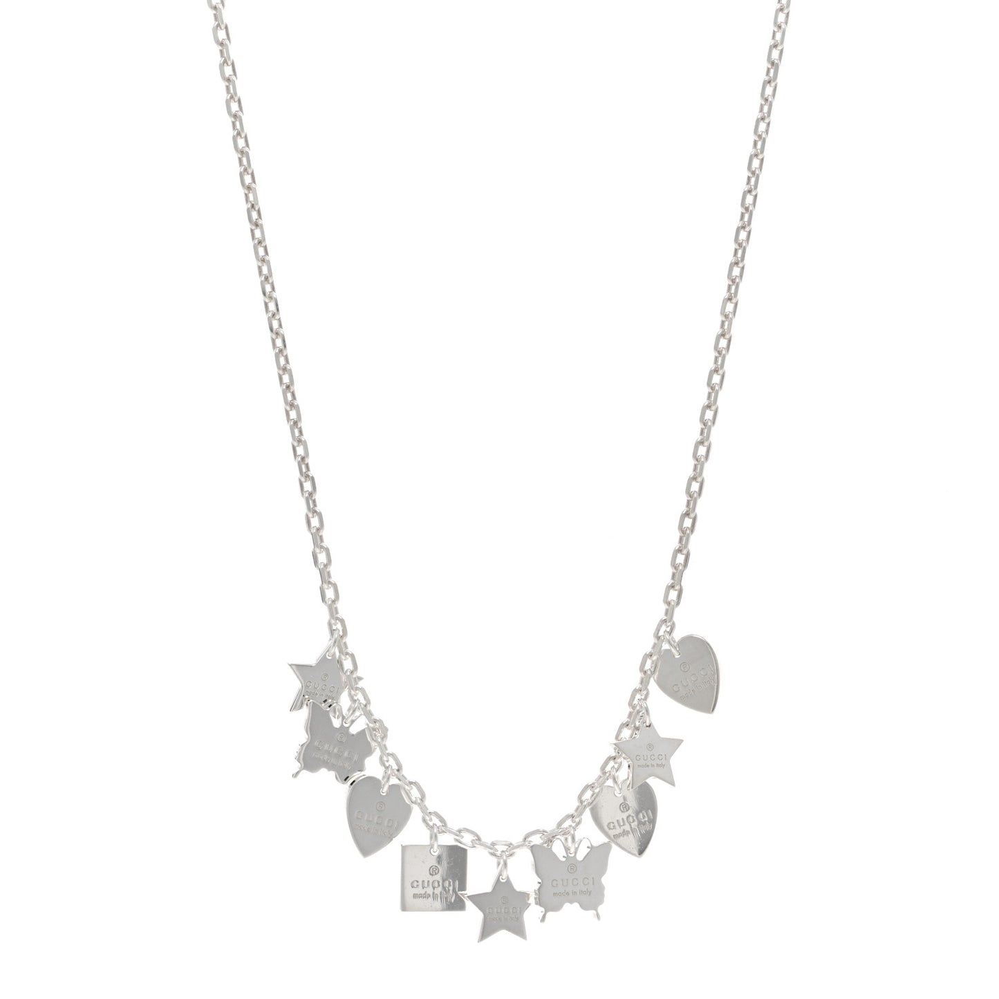 Sterling Silver Trademark Charm Necklace