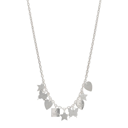 Gucci Sterling Silver Trademark Charm Necklace 1 of 5