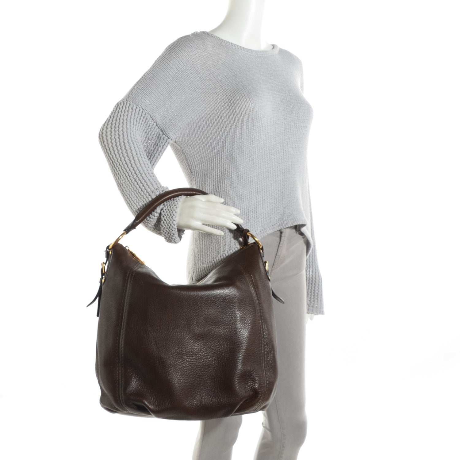 Prada Cervo Hobo Bruciato 2 of 8