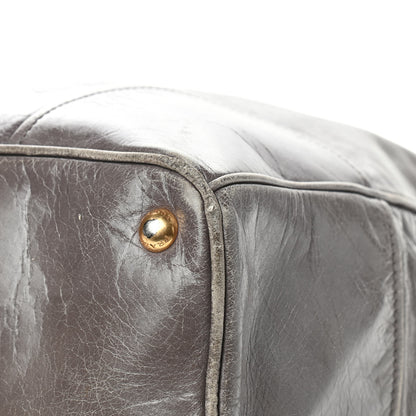 Prada Vitello Shine Top Handle Bag Fumo 5 of 25