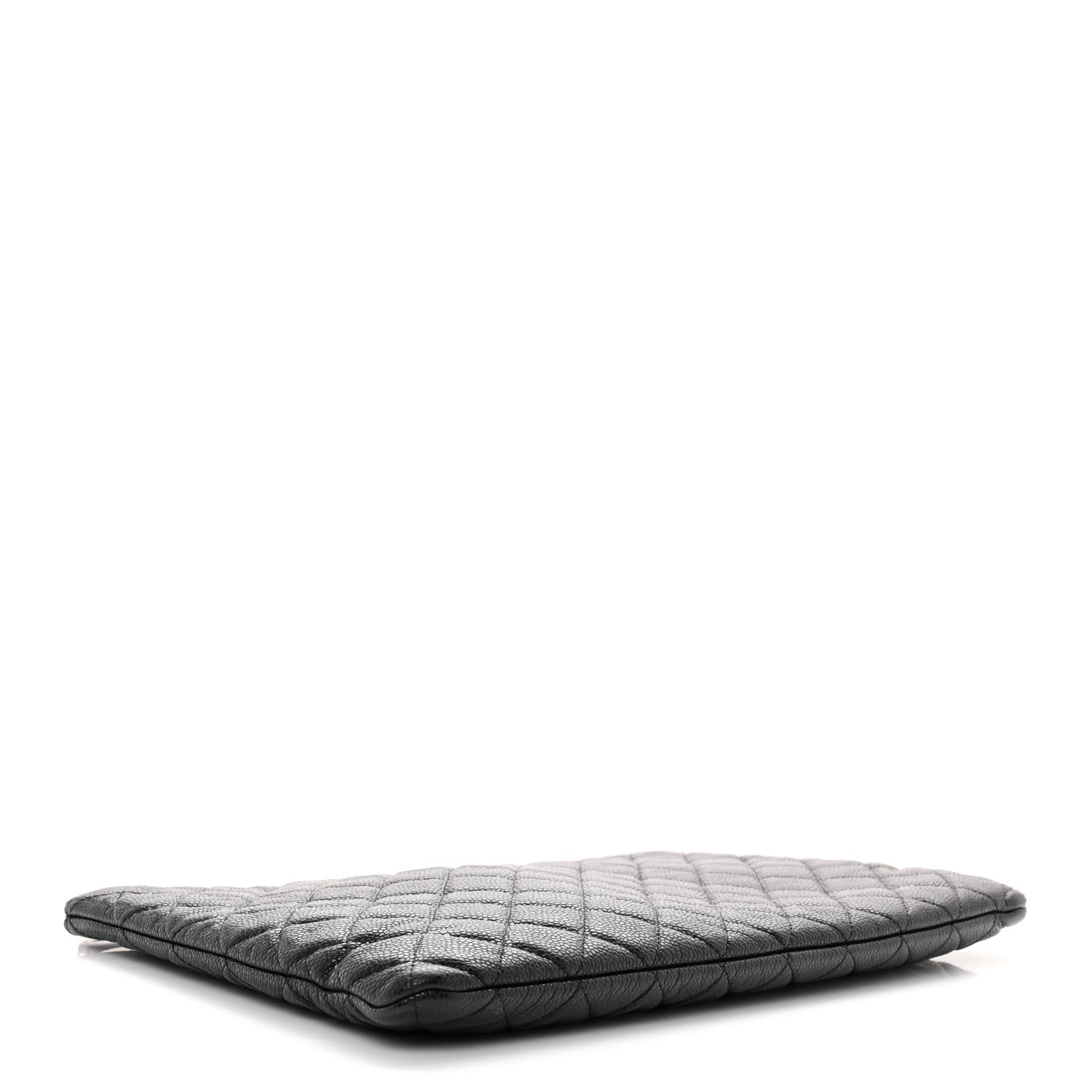 Chanel Caviar Quilted Large Cosmetic Case Black 4 of 9