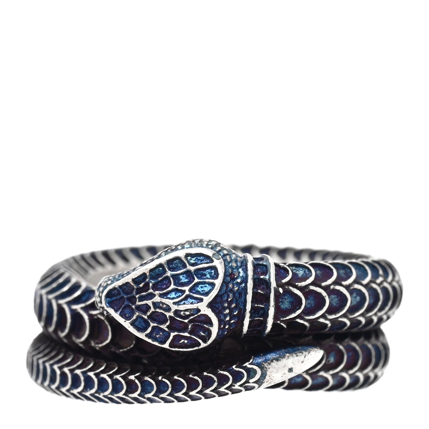 Gucci Sterling Silver Gucci Garden Snake Ring 52 6 1501928