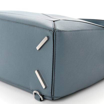 Loewe Calfskin Medium Puzzle Bag Stone Blue 9 of 10