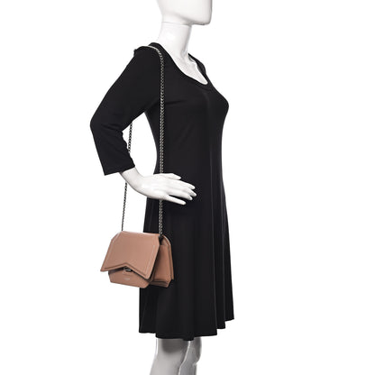 Givenchy Calfskin Bow Cut Chain Wallet Old Pink 2 of 14