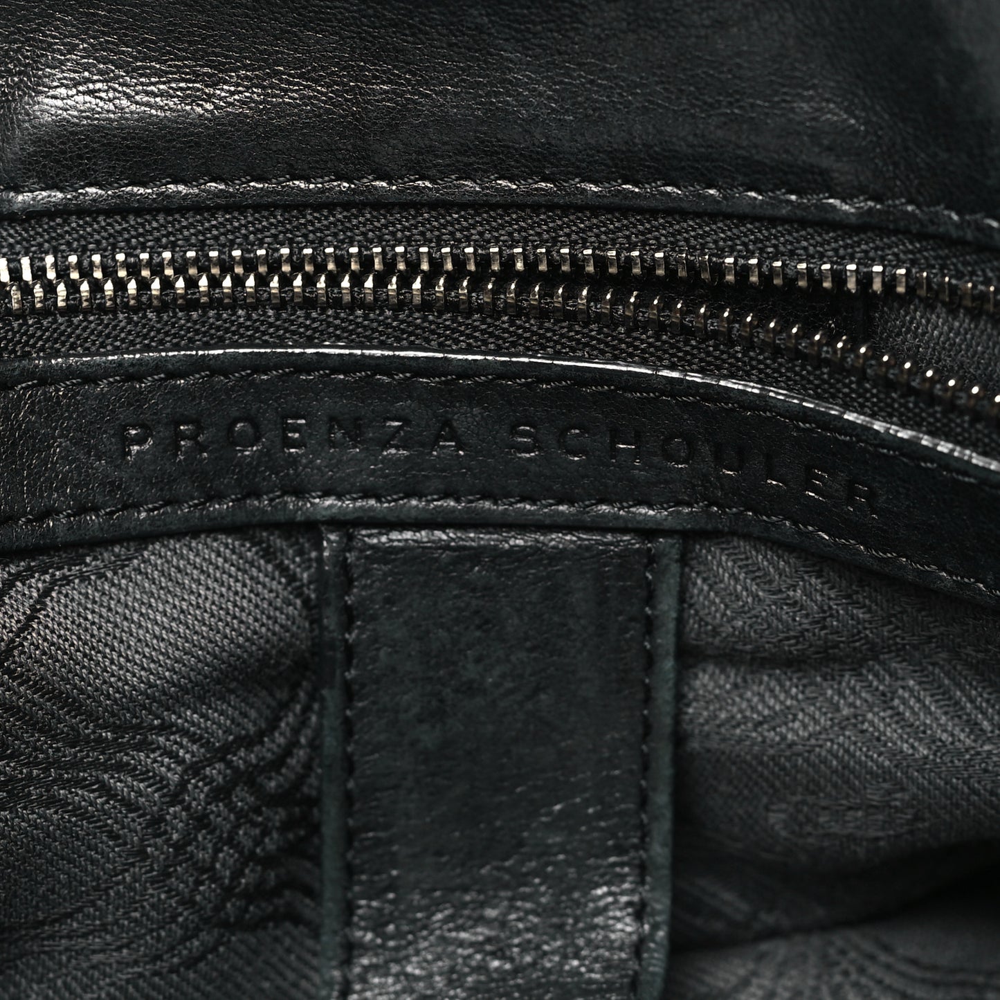 Lambskin Medium PS1 Plus Zip Satchel Black