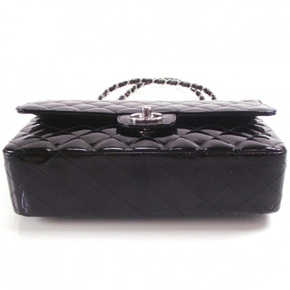 Chanel Patent Medium Double Flap Black 4 of 12