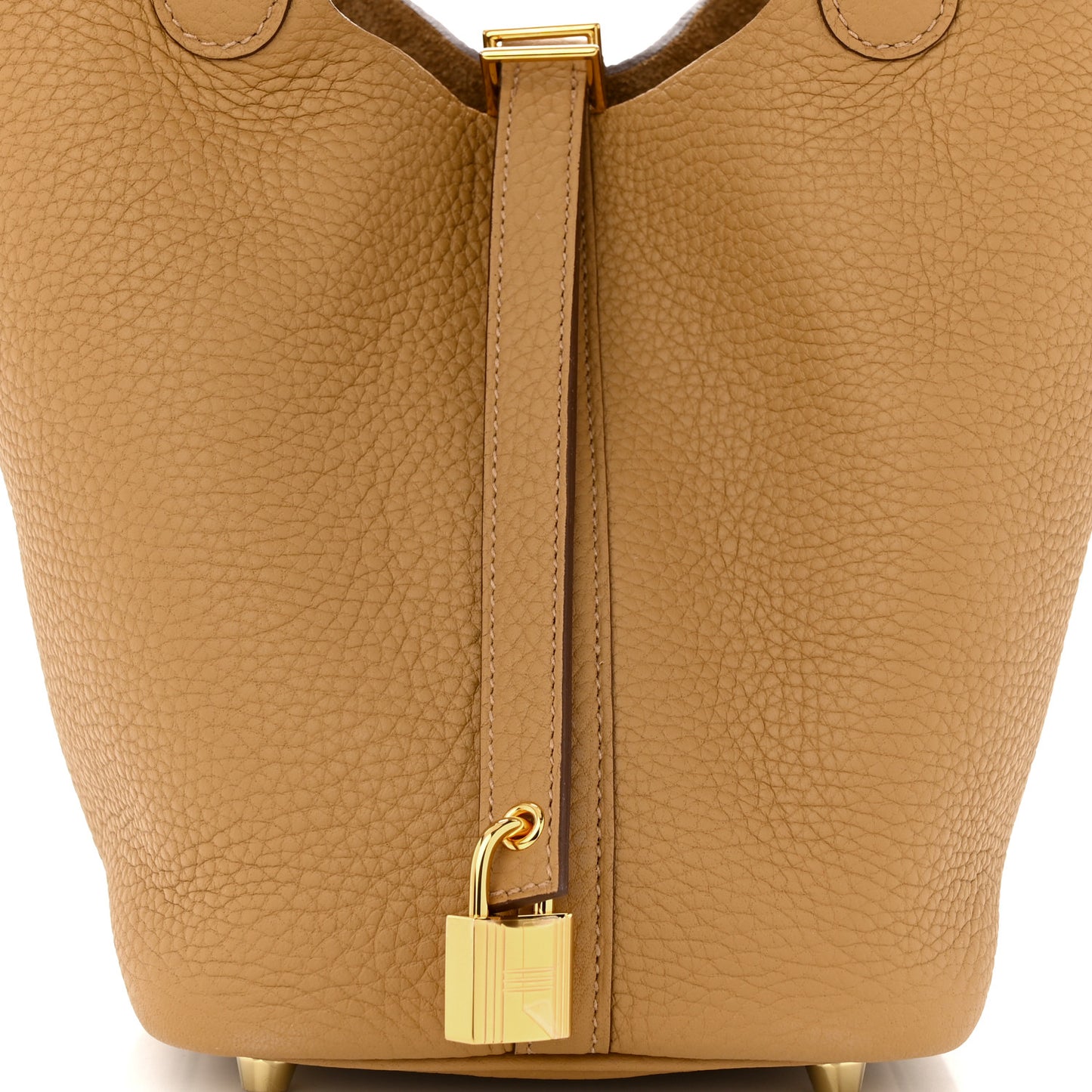 Taurillon Clemence Picotin Lock 18 PM Biscuit