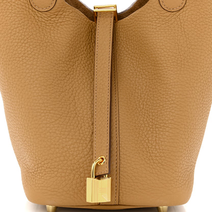 Hermes Taurillon Clemence Picotin Lock 18 PM Biscuit 8 of 11