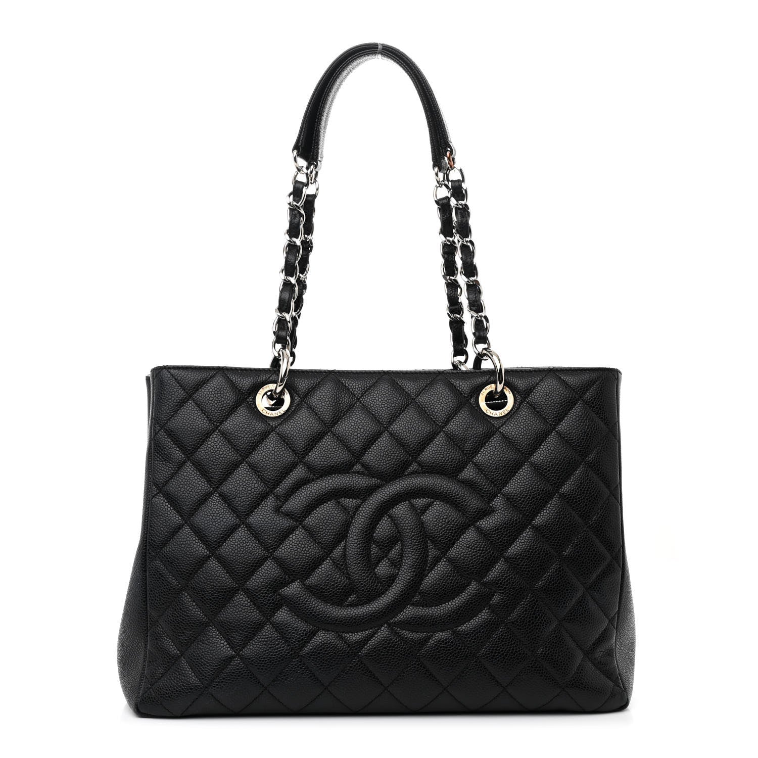 Chanel Caviar Quilted Grand Shopping Tote GST Black 1 of 12