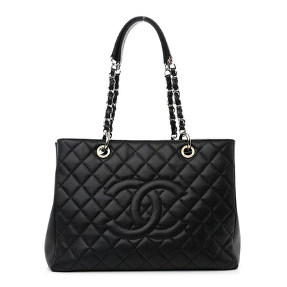 Chanel Caviar Quilted Grand Shopping Tote GST Black 1 of 12