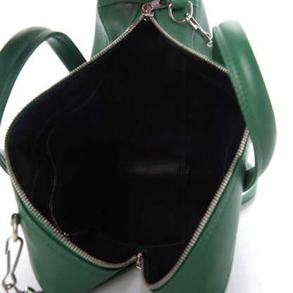 Balenciaga Shiny Day Calfskin S Triangle Duffle Vert Irlandais 6 of 9