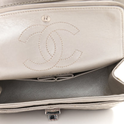 Chanel Metallic Calfskin Quilted 2.55 Reissue 224 Flap Silver 5 of 9