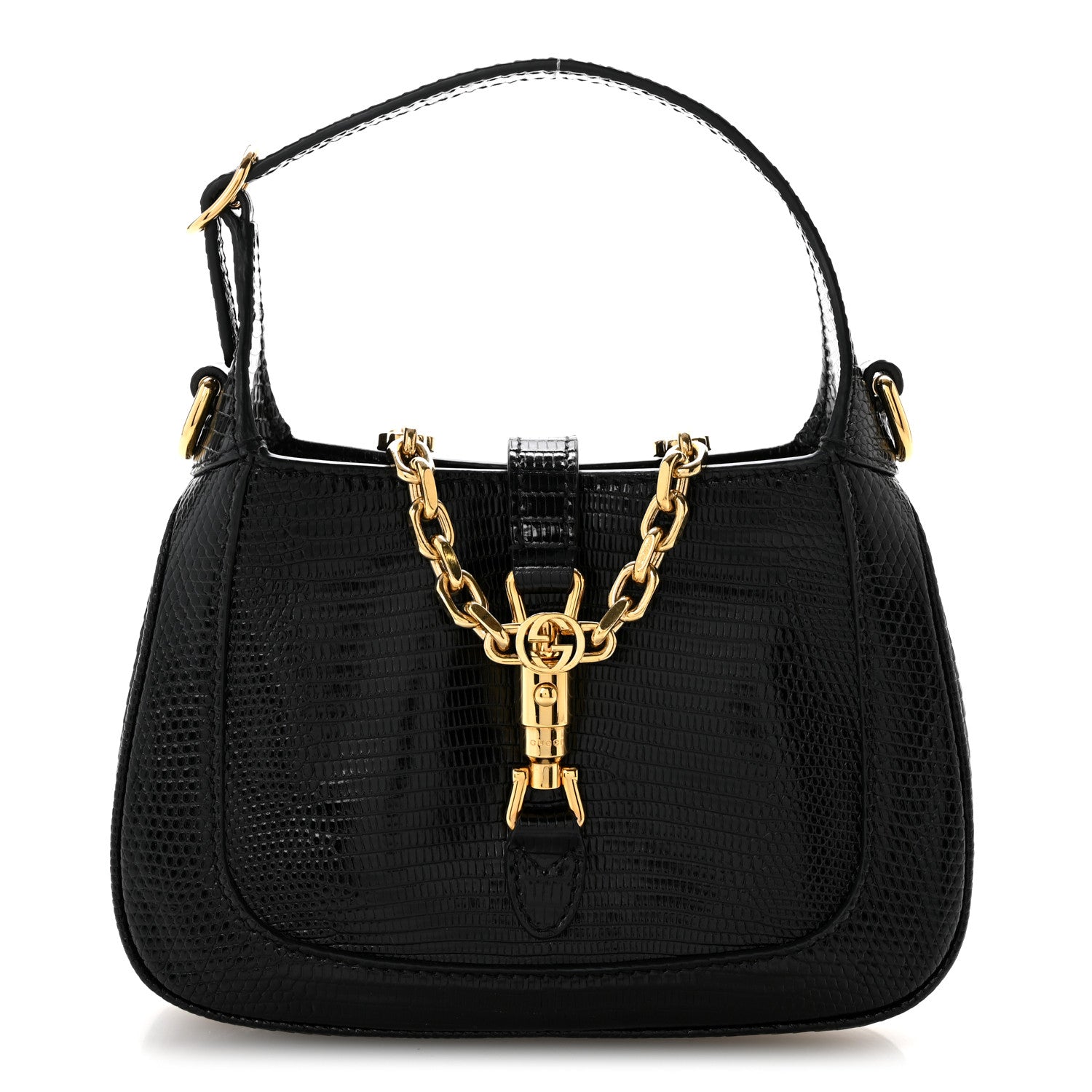 Gucci Lizard Mini Jackie 1961 Black 1 of 11