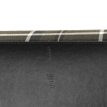 Burberry Wool Tartan Two Handle Title Bag Dark Green 9 of 9