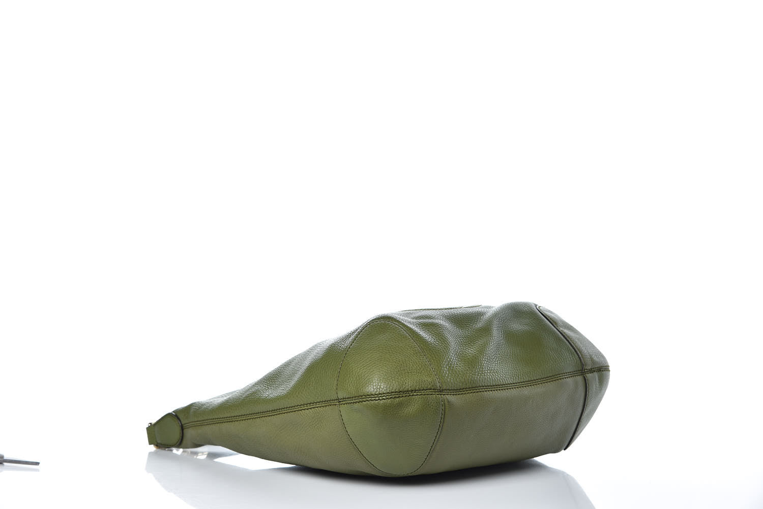 Gucci Pebbled Calfskin Medium Soho Chain Hobo Green 4 of 14