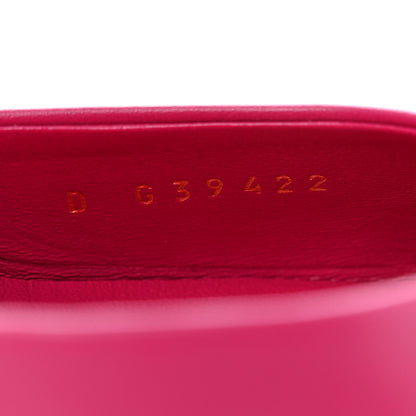 Chanel Lambskin Cap Toe Open Wedge 40.5 Fuchsia Black 9 of 10