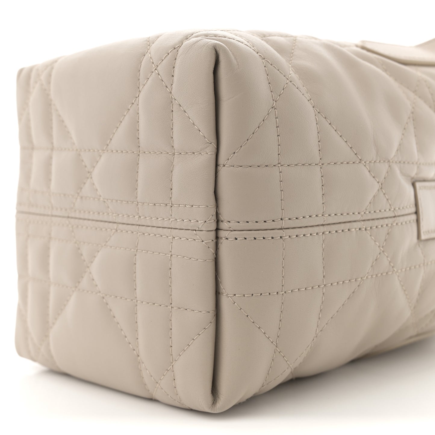 Calfskin Macrocannage Nano Toujours Vertical Tote Powder Beige