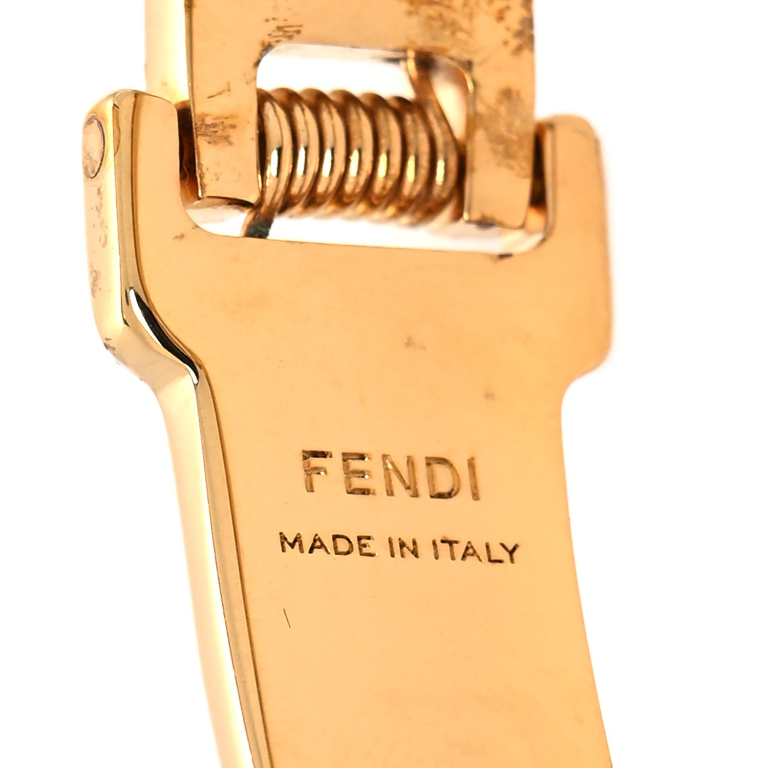 Fendi Brass Steel FF Bracelet M Gold 4 of 6